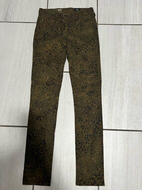 Ag Adriano Goldschmied brown/black Green Jeans with Subtle Print